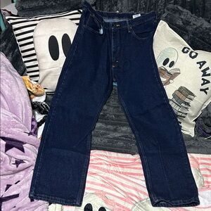 Wrangler Men's Deep Blue Straight Jeans